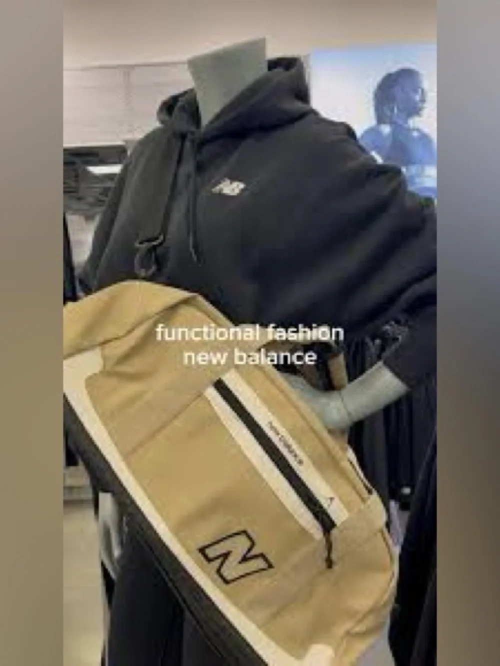 New Balance Beige and Black Men’s Duffel Bag new